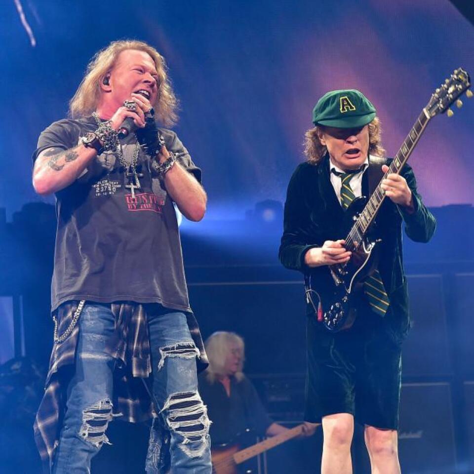 Angus Young confirms Axl Rose didn't write any new music with AC/DC ...